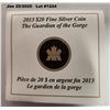 Image 4 : 2013 FRANZ JOHNSTON- GUARDIAN OF THE GORGE - 1 OUNCE .999 FINE SILVER $20 COIN.  ROYAL CANADIAN MINT