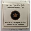 Image 4 : 2013 O'CANADA SUMMER FUN $10 - .999 FINE SILVER
