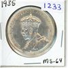 Image 1 : 1935 Canadian Silver Dollar