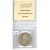 1966 ICCS Graded - Canadian Silver Dollar - Large Beads - MS63