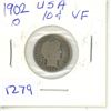 1902O USA Ten Cent