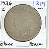 Image 1 : 1926S USA Peace Dollar
