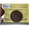 Image 1 : 1861 ICCS Graded - New Brunswick One Cent - G3