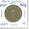 Image 1 : 1964 Philippines Fifty Cent