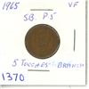Image 1 : 1965 Canadian One Cent - 5 touches branch