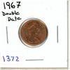 Image 1 : 1967 Canadian One Cent - Double Date