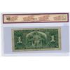 Image 2 : 1937 BCS Graded - One Dollar Canadian Bank Note - VG10