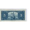 Image 2 : 1937 Bank of Canada - Five Dollar Bank Note