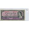 Image 1 : 1954 Bank of Canada - Ten Dollar Bank Note - Devil's Face