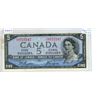 Image 1 : 1954 Bank of Canada - Five Dollar Bank Note - Devil's Face