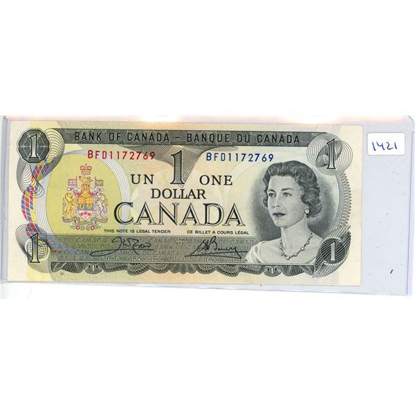 1973 Bank of Canada - One Dollar Bank Note