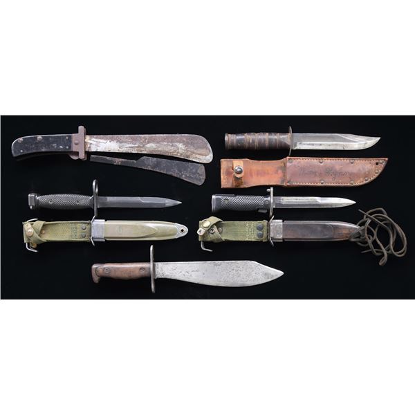 5 US MILITARY EDGED WEAPONS.