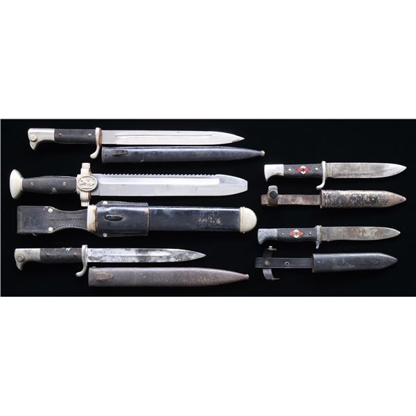 5 WWII GERMAN EDGED WEAPONS.