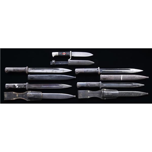 5 WWII GERMAN EDGED WEAPONS.