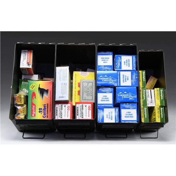 MISC PISTOL & RIMFIRE AMMO LOT.