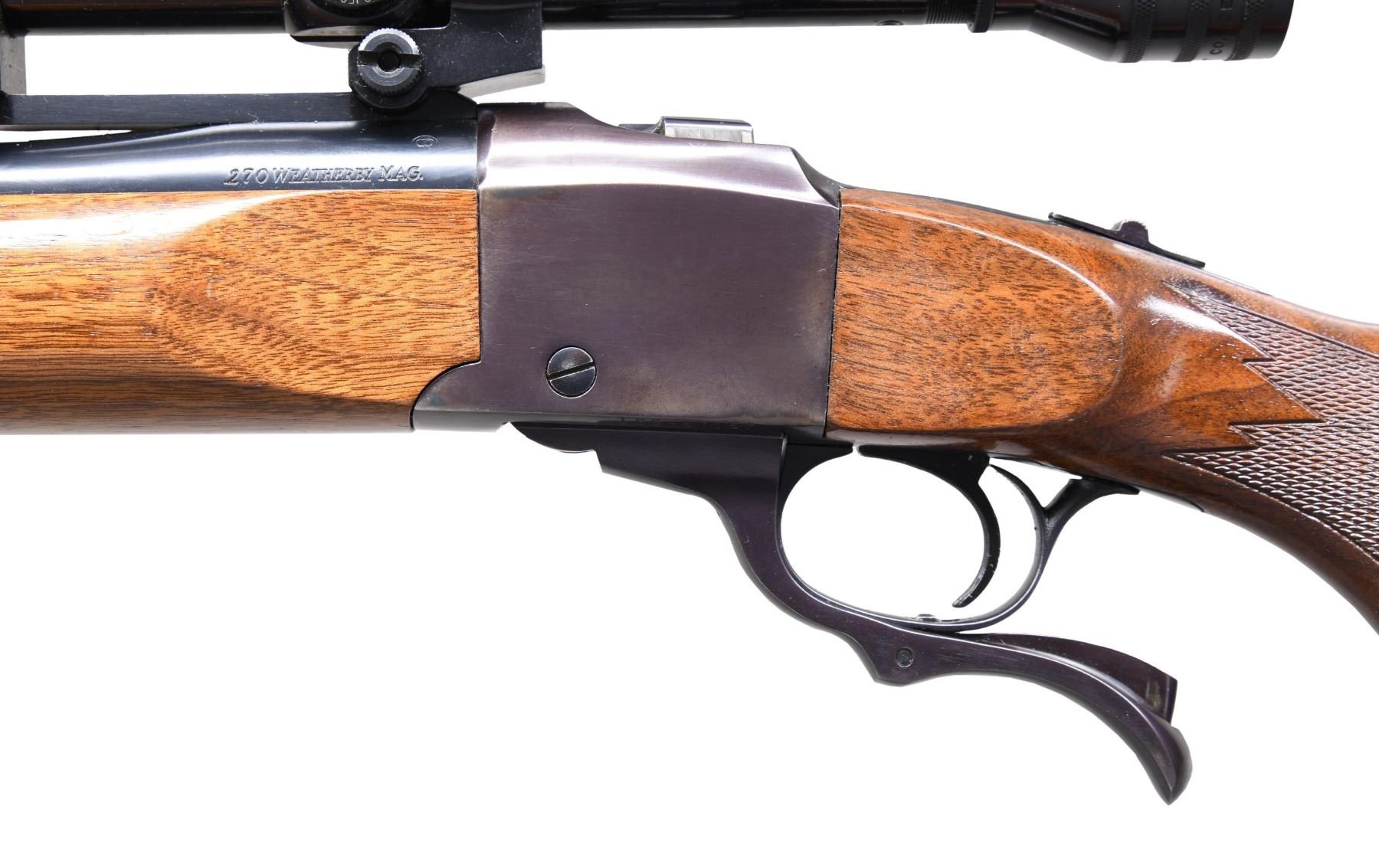 Fad Rilfe RUGER No. 1B FALLING BLOCK RIFLE WITH SCOPE.