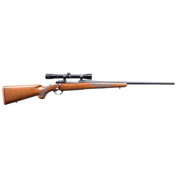 RUGER M77R BOLT ACTION RIFLE.