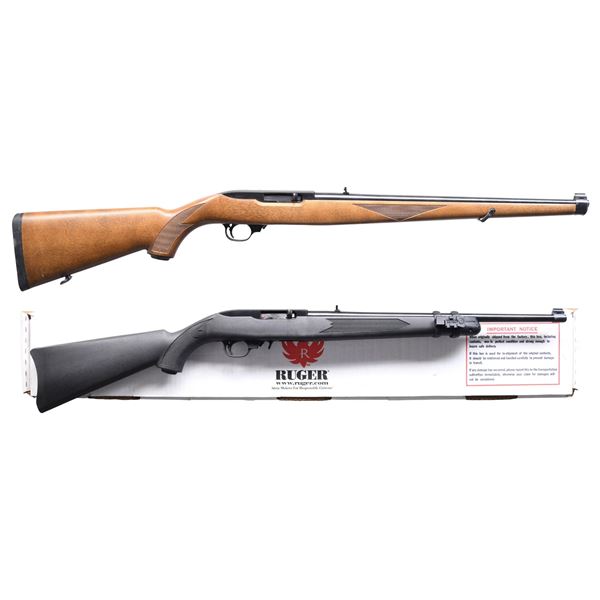 2 RUGER 10/22 SEMI AUTO RIFLES.