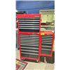 Image 1 : SEARS CRAFTSMAN 2 TIER PORTABLE TOOLBOX WITH SIDE BOX & ASSORTED TOOL CONTENTS (LOCKED, NO KEYS)