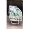 Image 1 : 4.3"X4" GREEN PURPLE FLUORITE LISTED RETAIL $450