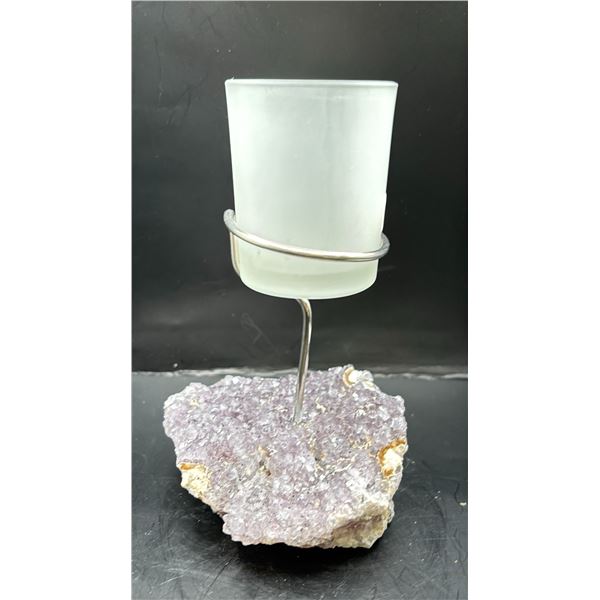 AMETHYST ROUGH CLUSTER HOLDER LISTED RETAIL $450