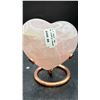 Image 4 : 2.7" ROSE QUARTZ HEART LISTED RETAIL $480 & 51MM ROSE QUARTZ SPHERE LISTED RETAIL $300