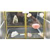 Image 1 : ROSE QUARTZ ART LISTED RETAIL $200 & CLEAR QUARTZ WITH PYRITE DISPLAY LISTED RETAIL $350