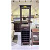 Image 1 : 18 BOTTLE WINE TOWER 16" X 16" X 67"