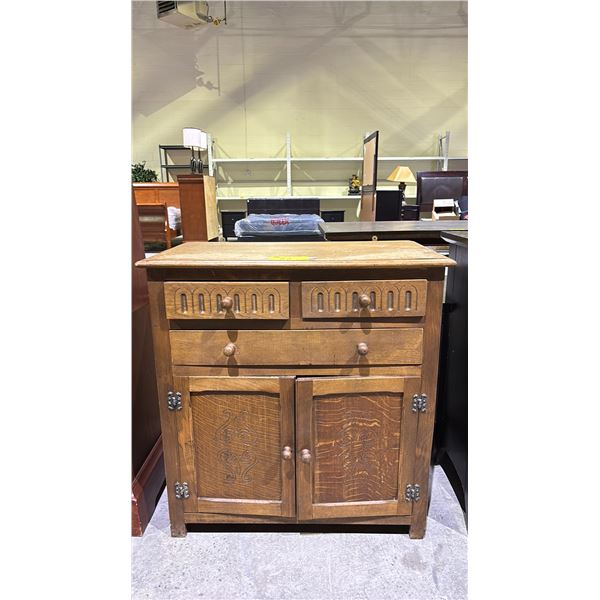 3 DRAWER 2 DOOR CABINET 32" X 17" X 33"