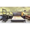 Image 1 : 6-PC BEDROOM SUITE INCLUDING; KING SIZE BED WITH BOX SPRINGS, 2 NIGHTSTANDS, DRESSER WITH VANITY &
