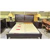 Image 2 : 6-PC BEDROOM SUITE INCLUDING; KING SIZE BED WITH BOX SPRINGS, 2 NIGHTSTANDS, DRESSER WITH VANITY &