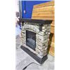 Image 2 : ELECTRIC FIREPLACE IN STONE STYLE MANTLE NDF-68N
