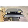 Image 1 : ADJUSTABLE SIT TO STAND DESKTOP LAPTOP STAND