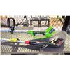 Image 2 : GREENWORKS CORDLESS EDGER & HYPER TOUGH CORDLESS WEED WHACKER (NO BATTERIES, UNKNOWN WORKING