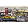 Image 1 : SHELF OF ASSORTED ITEMS INCLUDING; PARROT FOUNTAIN, BUDDHA HEAD & NYC TAXI MODEL CAR