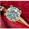 Image 2 : 10K YELLOW GOLD 1.48G MOISSANITE 0.5CT   RING (~SIZE 6)