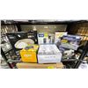 Image 1 : SHELF OF ASSORTED ITEMS, INCLUDING: CAT POWER STATION, LED FLUSH MOUNT LIGHTS, SMART CODE & MORE