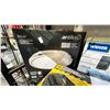 Image 6 : SHELF OF ASSORTED ITEMS, INCLUDING: CAT POWER STATION, LED FLUSH MOUNT LIGHTS, SMART CODE & MORE