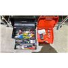 Image 2 : JOBMATE TOOLBOX WITH ASSORTED TOOL CONTENTS & BLACK & DECKER CORDLESS DRILL WITH BATTERY & TOOL CASE