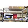 Image 1 : SHELF OF ASSORTED ITEMS INCLUDING; HP OFFICEJET PRO 8720 PRINTER, PRINTER PAPER, SCENTSY BARS & MORE