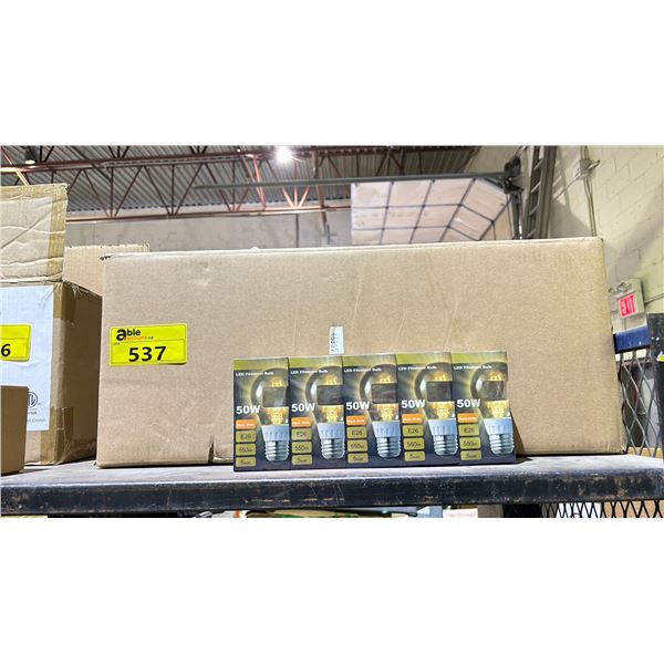 BOX OF YIGEDA 50W LED FILAMENT LIGHT BULBS