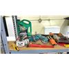 Image 2 : SHELF OF NAIL GUN, MAKITA HAMMER DRILL, HARD HAT AND MORE