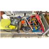Image 2 : SHELF OF BALDOR GRINDER BUFFER, CLAMPS, AND MORE