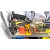 Image 3 : SHELF OF ASSORTED TOOLS, TOOL BAG AND MORE