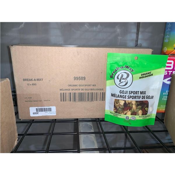 CASE LOT - Break-A-Way Organic Goji Sport Mix 12 x 85g
