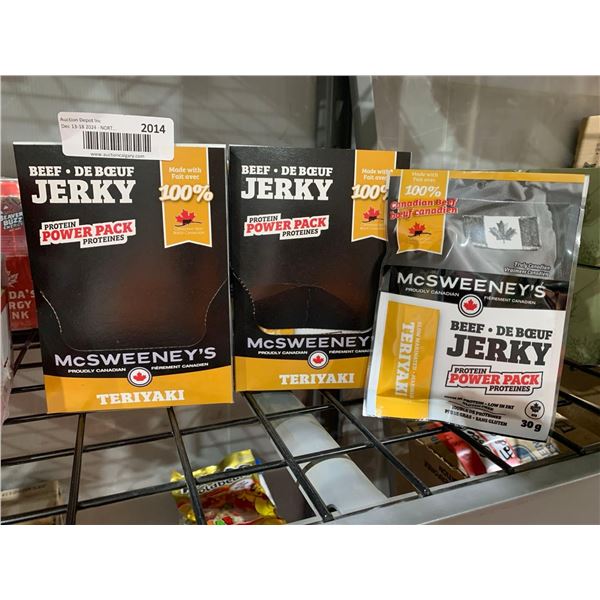 CASE LOT - McSweeney's Beef Jerky Teriyaki (12 x 30g) x 2