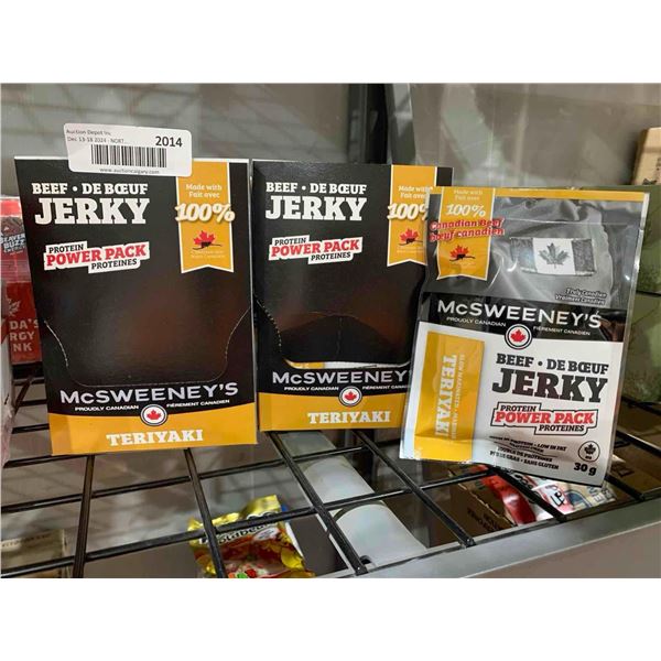 CASE LOT - McSweeney's Beef Jerky Teriyaki (12 x 30g) x 2