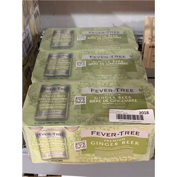 CASE LOT - Fever-Tree Ginger Beer Bold & Spicy (8 x 150ml) x 3