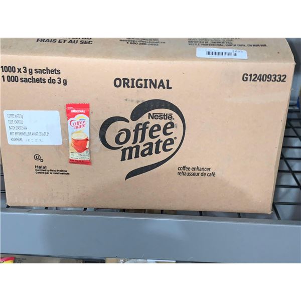 CASE LOT - Nestle Coffee Mate Coffee Enhancer 1000 x 3g