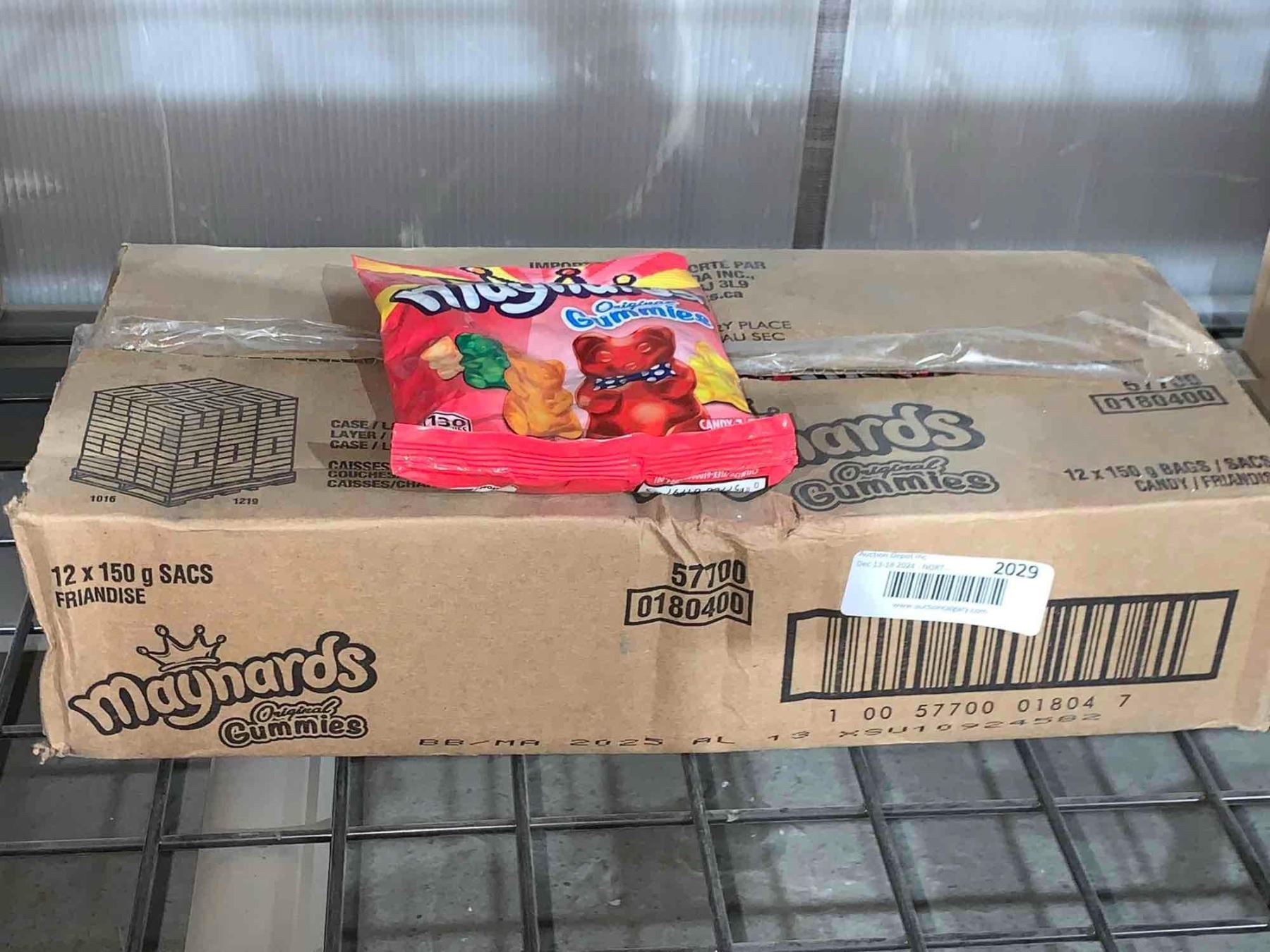 CASE LOT - Maynards Original Gummies Candy 12 x 150g